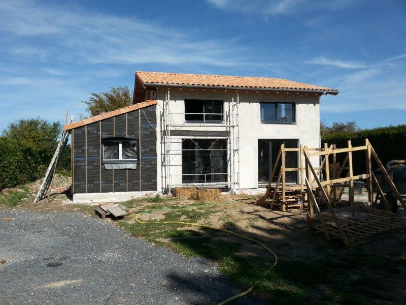 Maison bois et paille en Charente - Puyravault (17)